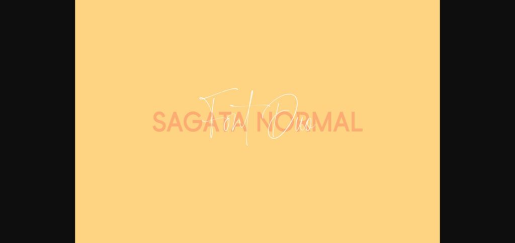 Sagata Normal Font Poster 11