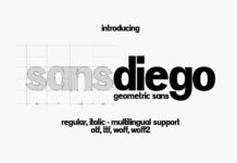 Sansdiego Font Poster 1