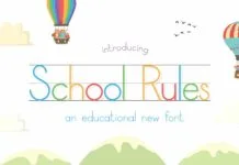 School Rules Font School Rules Font Poster 1