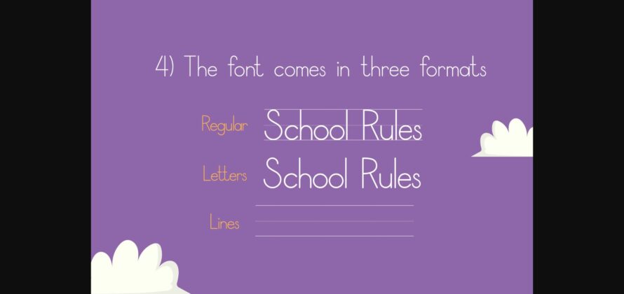 School Rules Font Poster 7
