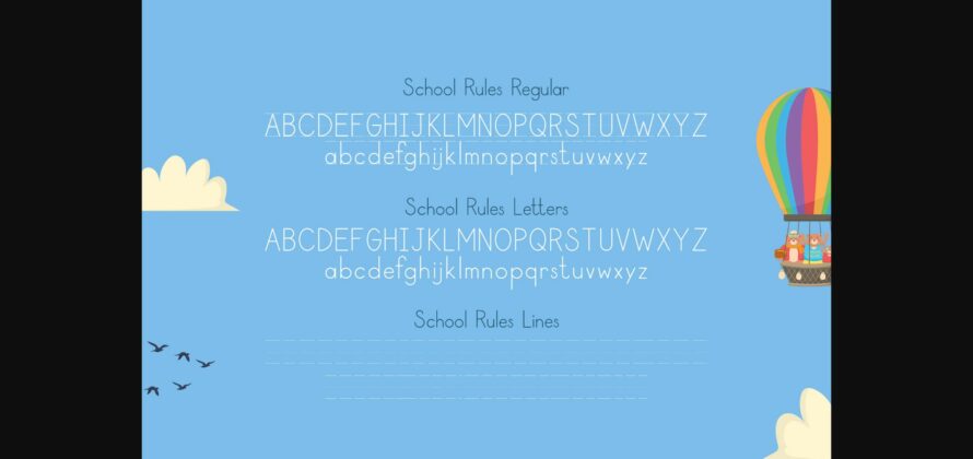 School Rules Font Poster 8