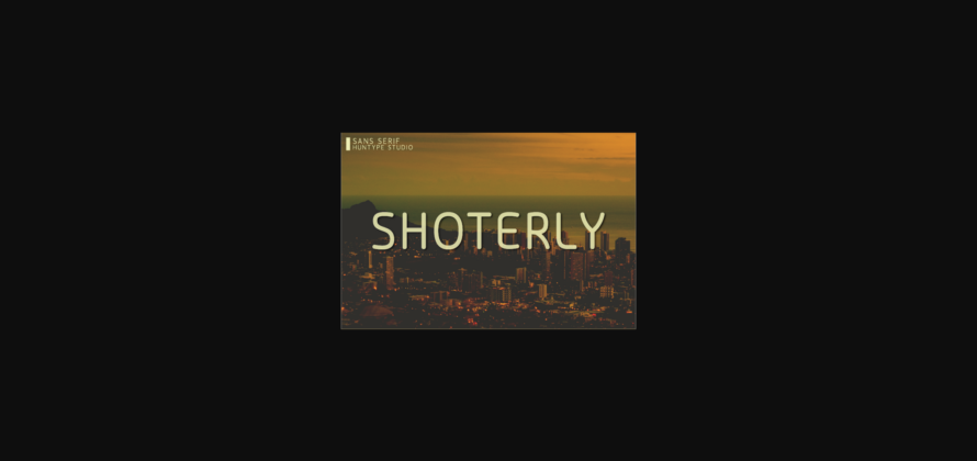 Shoterly Font Poster 3