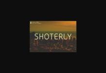 Shoterly Font Shoterly Font Poster 1