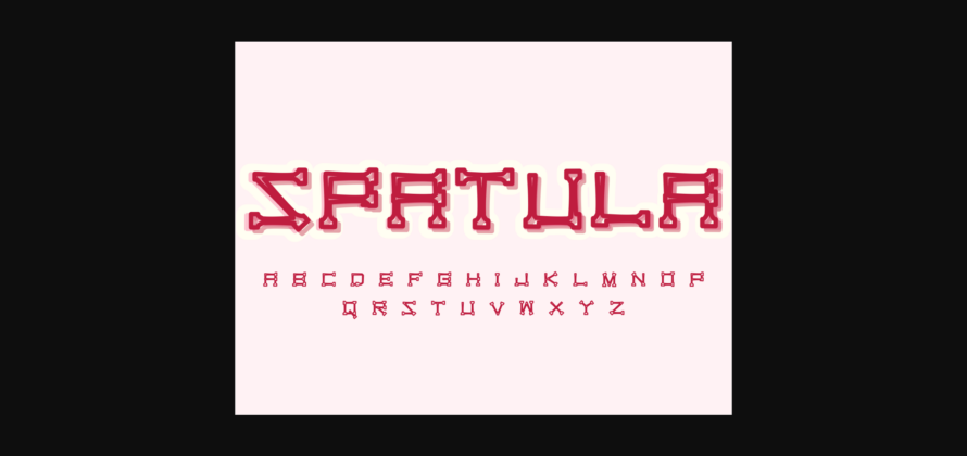 Spatula Font Poster 3