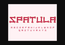 Spatula Font Poster 1