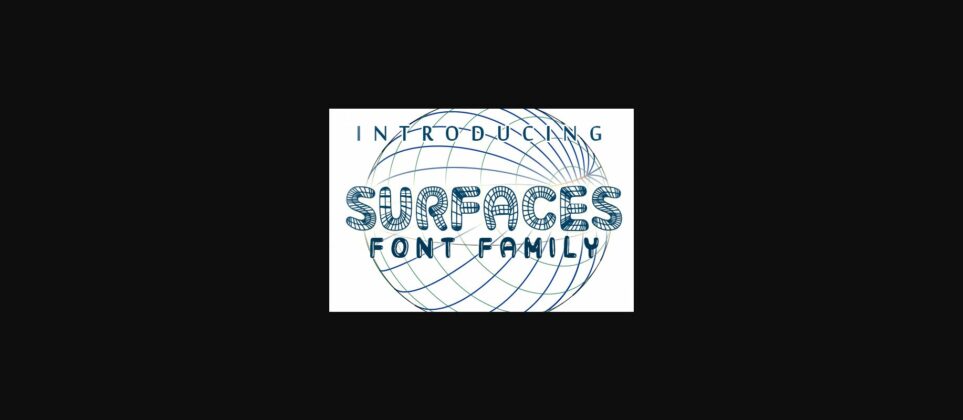 Surfaces Font Poster 3