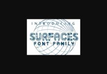 Surfaces Font Poster 1