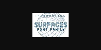 Surfaces Font Poster 1