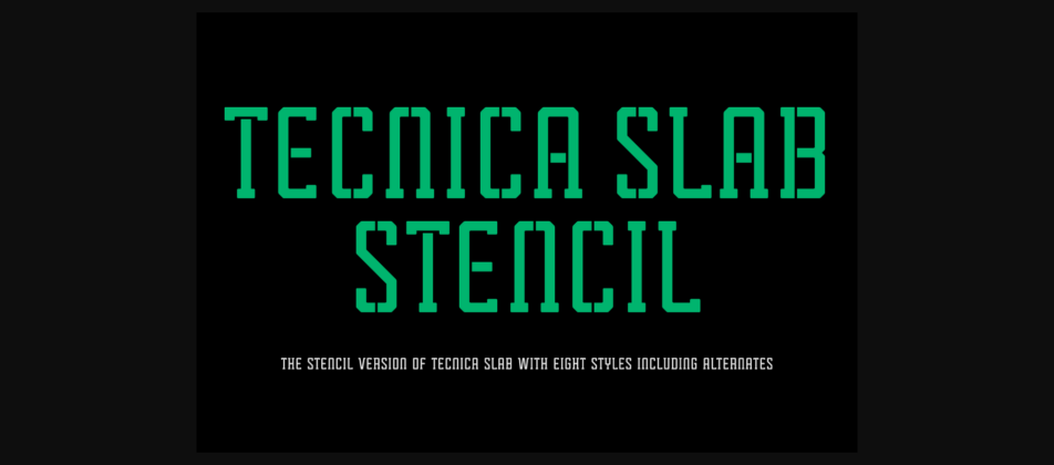 Tecnica Slab Stencil Family Poster 3