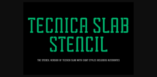 Tecnica Slab Stencil Family Poster 1
