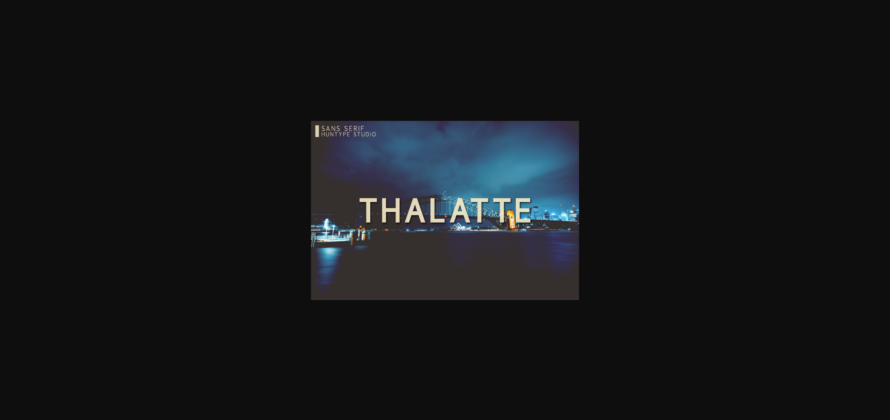 Thalatte Font Poster 3