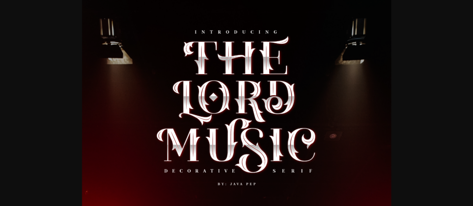 The Lord Music Font Poster 3