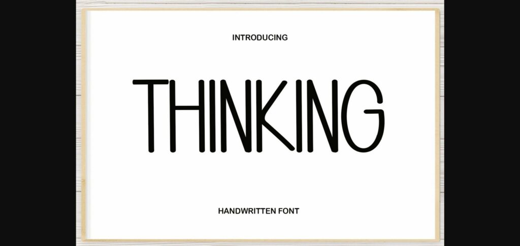 Thinking Font Poster 3
