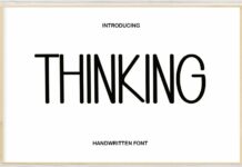 Thinking Font Poster 1