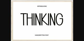 Thinking Font Poster 1