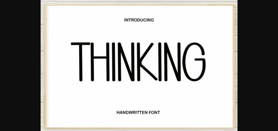Thinking Font Poster 1