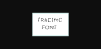 Tracing Font Poster 1