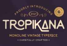 Tropikana Font Poster 1