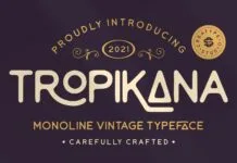 Tropikana Font Tropikana Font Poster 1