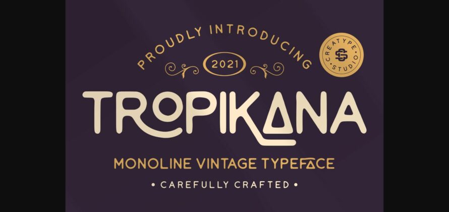 Tropikana Font Poster 1