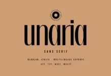 Unaria Font Unaria Font Poster 1