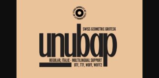 Unubap Font Poster 1