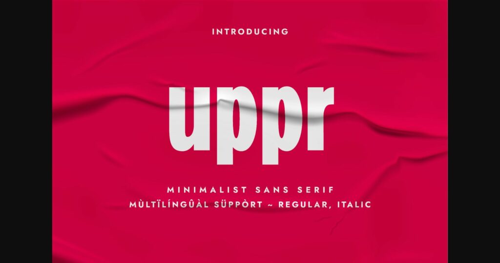 Uppr Font Poster 3