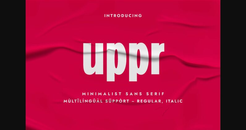 Uppr Font Poster 3