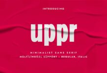 Uppr Font Poster 1