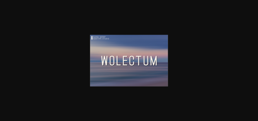 Wolectum Font Poster 3