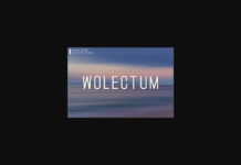 Wolectum Font Poster 1