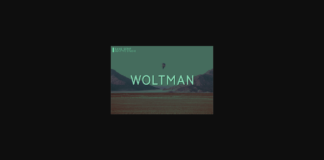 Woltman Font Poster 1