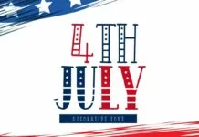 4th July Font 4th July Font Poster 1