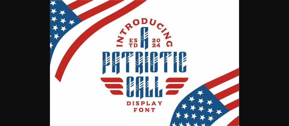 A Patriotic Call Font Poster 3