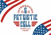 A Patriotic Call Font Poster 1