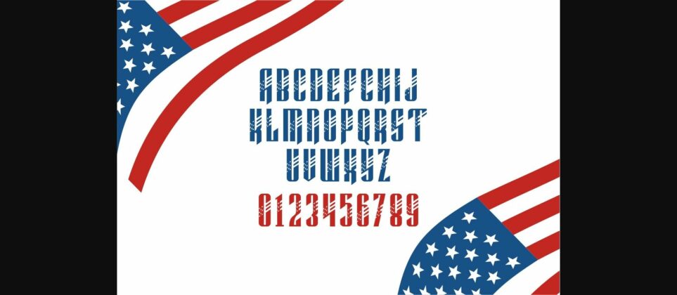 A Patriotic Call Font Poster 2