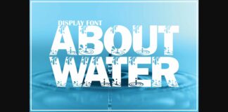 Water Font Poster 1