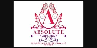 Absolute Monogram Font Poster 1