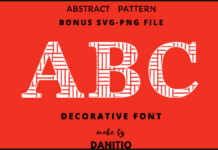 Abstract Pattern Font Poster 1