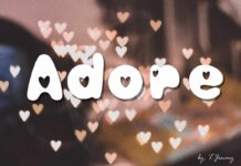 Adore Font Poster 1