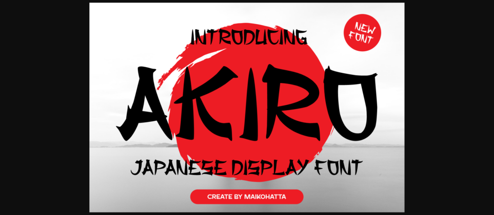 Akiro Font Poster 3