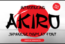 Akiro Font Poster 1