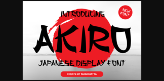 Akiro Font Poster 1