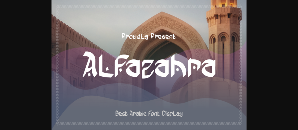 Alfazahra Font Poster 3