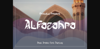 Alfazahra Font Poster 1