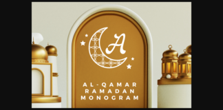 Alqamar Ramadan Monogram Font Poster 1