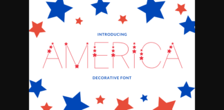 America Font Poster 1