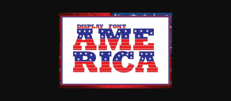 America Font Poster 3