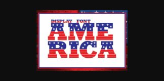 America Font Poster 1