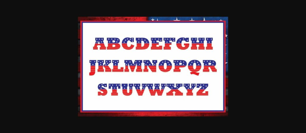 America Font Poster 4